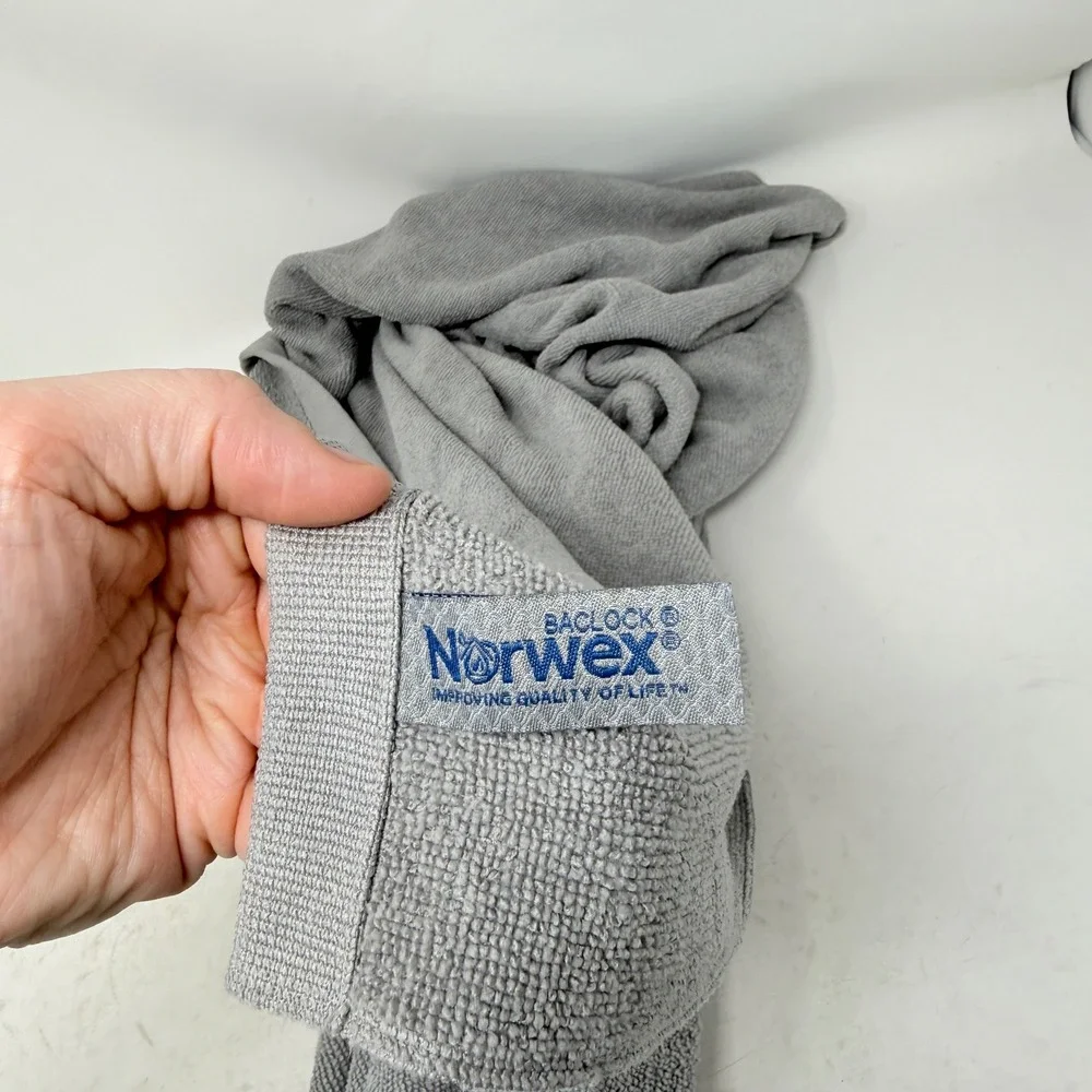 Norwek Bath Body Towels Graphite Grey Microfiber 28